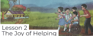 The joy of helping questions and answers lesson 2 , class 5 , assam 