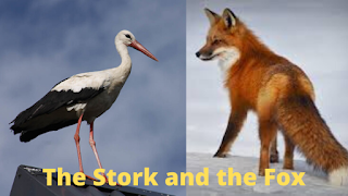 The stork and the fox questions and answers , class 5 , lesson 4 , Assam , 