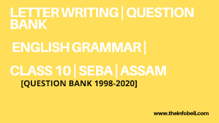 Important Letter Writing For Class 10 | English Grammar | HSLC | SEBA | ASSAM 