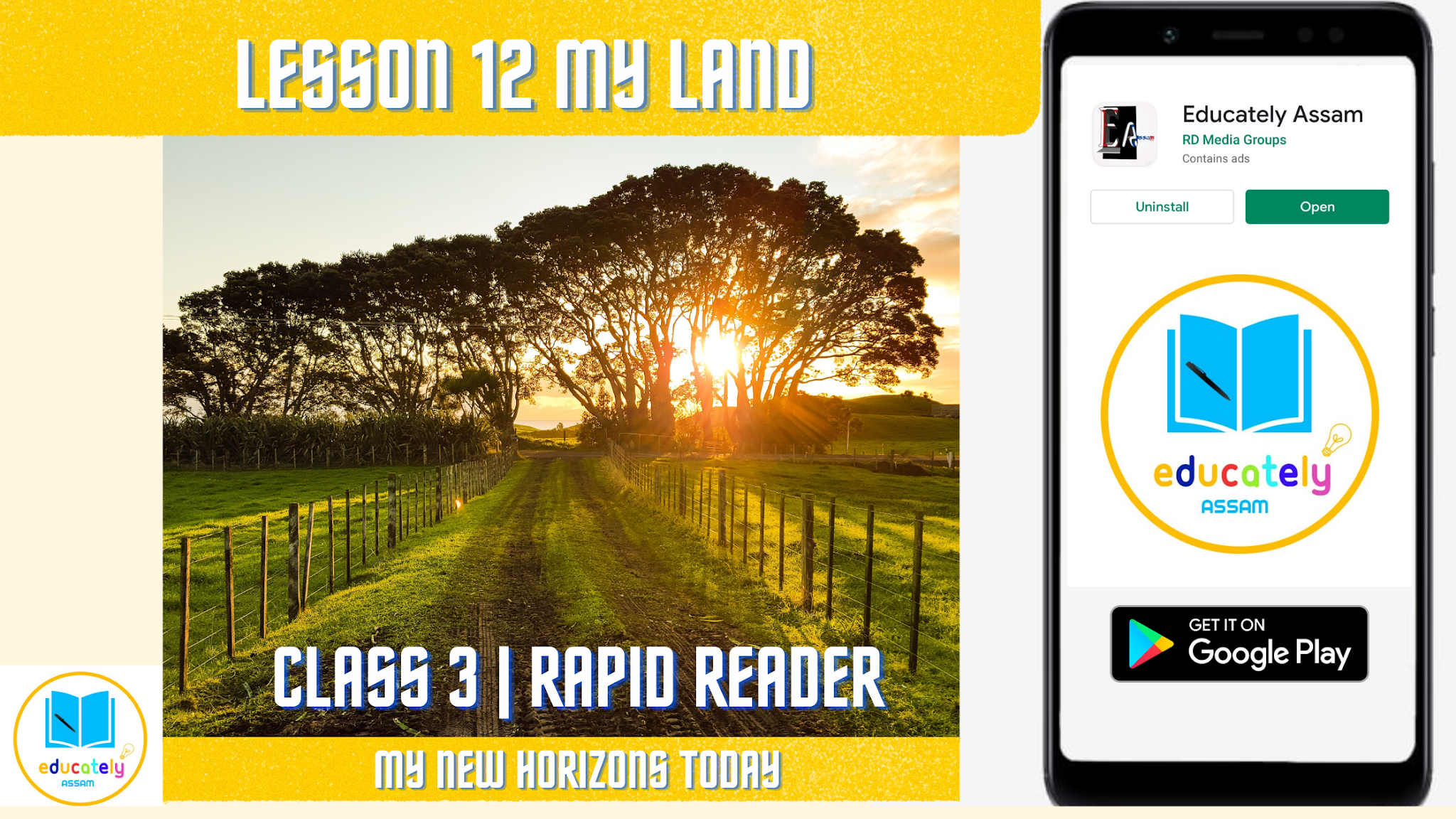 Lesson 12 | My Land Poem all questions answers | Reader 3