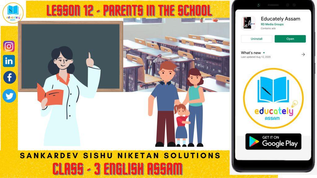 Lesson 12 | Parents in the School all questions answers | Class 3 English