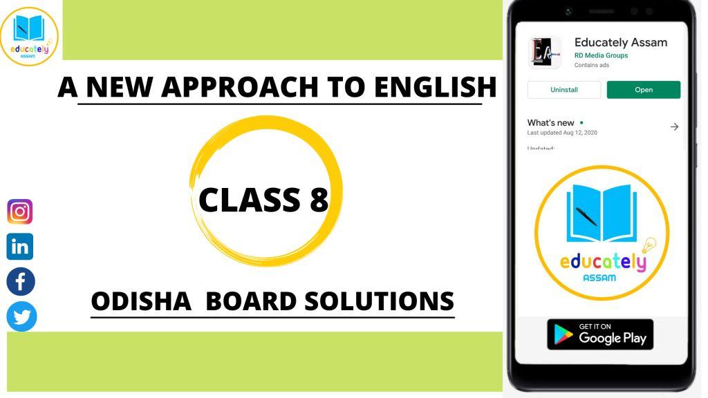 Odisha Board Solutions for Class 8 English | A new approach to English