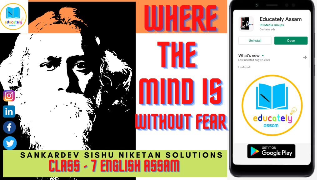 Where the Mind is Without Fear All Questions Answers | Class 7